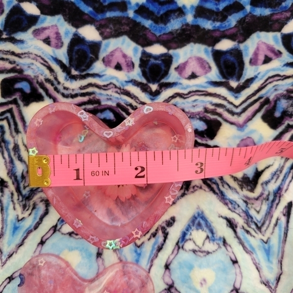 NEW Handmade Resin Pink Trinket Box With A Dasisy And Extras - Picture 4 of 10